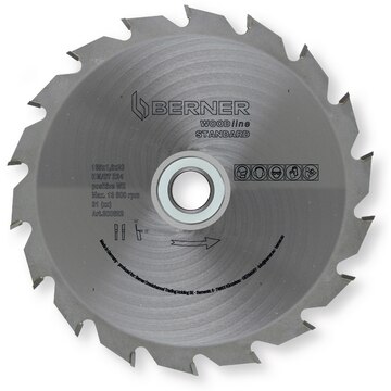 Sägeblatt Holz 305 x 2,5 x 30 mm, 72 Zähne